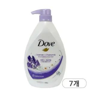 도브 라벤더 하이드레이션 바디워시 대용량 천ml x 7개 라벤더향 저자극