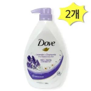 도브 라벤더 하이드레이션 바디워시 대용량 천ml x 2개 라벤더향 저자극