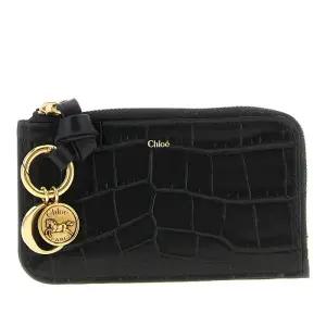 알파벳 크로커다일 가죽 지퍼 카드지갑 CH25WP535Q29 001