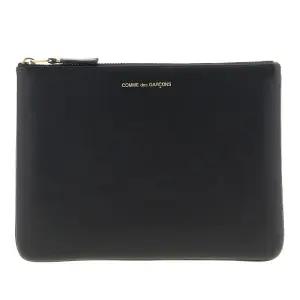 엠보스드 로고 슬림 가죽 지갑 SA5100 BLACK