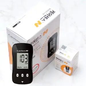 케어센스N 혈당계+시험지60매+채혈침110+알콜솜100 혈당측정기