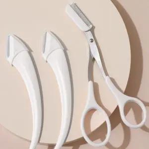 퓨어컷 눈썹정리세트 가위눈썹칼2P 눈썹정리기