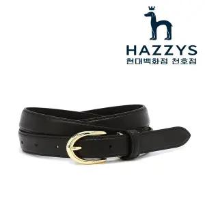 [헤지스ACC] HJBE6E405BK 블랙 골드버클 소가죽 여성 벨트 24mm
