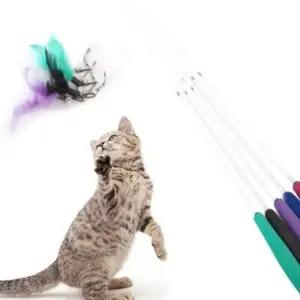 고양이 장난감 낚시봉 놀이대 3단 막대기 랜덤 타입 (WFK8O5P)