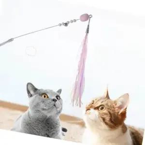 고양이 놀이용 버블 낚싯대 사냥 장난감 놀이용품 흥미 유발 (WFK8O5U)