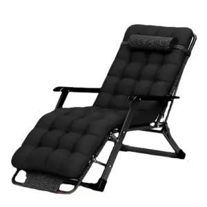 두껍고 무중력 접이식 쿠션 휴식 침대 의자 낮잠 휴양지 라운지