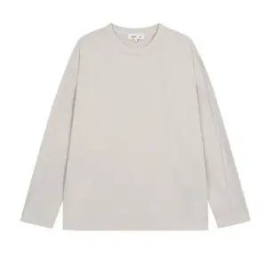 갤러리아 지이크 화이트 오버핏 라운드 긴팔 티셔츠 PJIBH8502