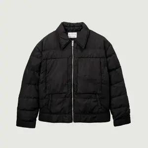 행텐 남성 라이트 다운 퀼팅 트러커 자켓 블랙