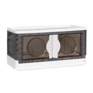 레토 양문형 리빙박스 투명 접이식 폴딩박스 103L BNS