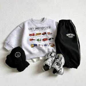 미니카 기모 맨투맨 티셔츠 VVI 남여아이 초등 겨울옷