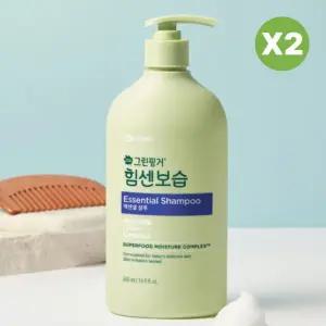 그린핑거 에센셜 신생아 유아 바스 샴푸 500g 2개