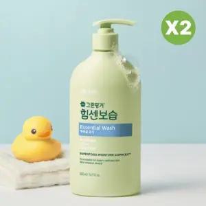 그린핑거 에센셜 신생아 유아 바디워시 500ml 2개