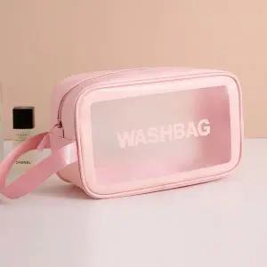 여행용 방수 반투명 세면가방(중) 3종컬러