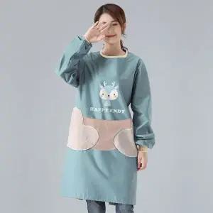 방수 카페 작업복 미술 작업용 청소 주머니 앞치마