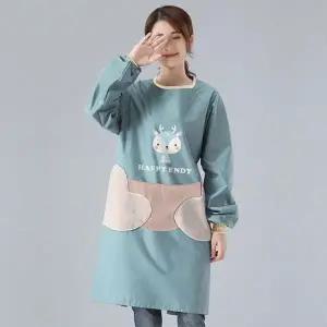 방수 앞치마 카페 작업복 미술 작업용 청소 주머니