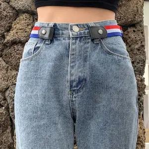 고탄력 버클 없는 프리벨트 길이 조절 가능 허리띠 여자 여성 남성 노