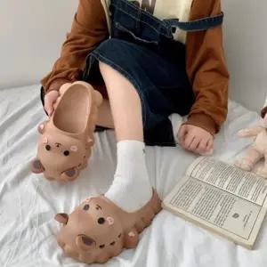 캐릭터 실내화 햄스터 기숙사 사무실 거실 논슬립 EVA