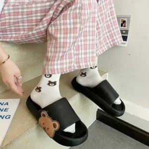 여성 사무실슬리퍼 발편한 곰돌이 슬리퍼