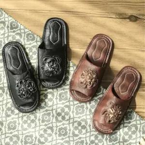 푹신한 거실화 실내화 슬리퍼 플라워실내화