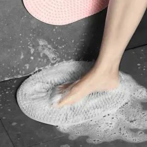 부착식 논슬립 실리콘 발세척 풋워시 풋브러쉬 발브러쉬 발매트 각질제거기 등밀이 때밀이 냄새제거 발관리