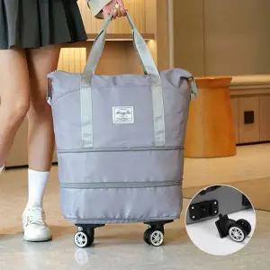 여행 캠핑 실용적 탈부착 바퀴멀티웨이 포켓 트래블백 큰가방