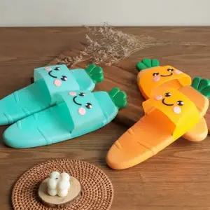 푹신한 일상 사무실 캐럿 슬리퍼