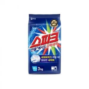 애경 스파크 분말세제 리필 3kg 세탁세제 가루세제 빨래 일반드럼 겸용