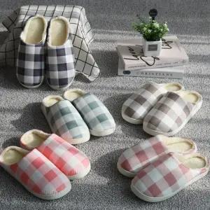 발편한 파스텔 체크 슬리퍼 5color
