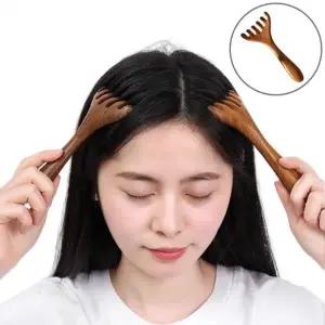 마사지 두피 괄사빗 머리 지압 얼굴 관리 마사지기