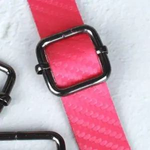 가방끈 부자재 끈조절 클립 흑니켈 20mm 2P 줄이기 왈자