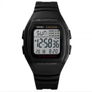 학생 군인 방수 전자 알람 5개 심플 가벼운 손목 시계