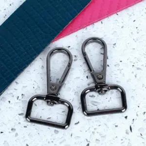 가방끈 부자재 D링 고리 흑니켈 20mm 2P 연결 끈고리