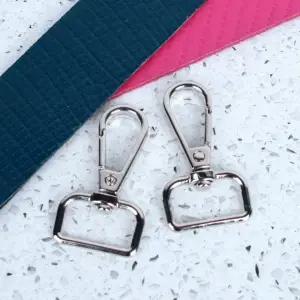 가방끈 부자재 D링 고리 실버 20mm 2P 연결 끈고리