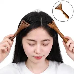 마사지 두피 괄사빗 머리 지압 얼굴 관리 마사지기