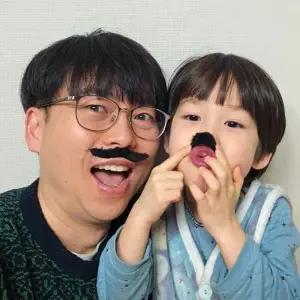 붙이는 가짜 콧수염 세트 분장 인조