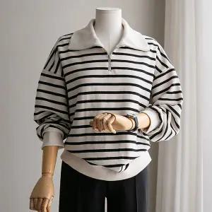 (안나앤플러스) A. 로키 반집업 맨투맨[티셔츠C0909N01] 빅사이즈