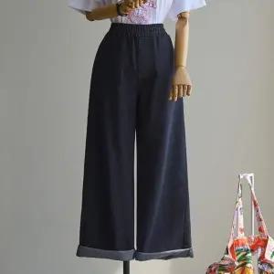 (안나앤플러스) A. 에빈 논페이드 올밴딩 데님[데님D0825N07] 빅사이즈