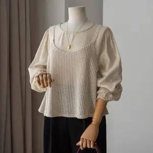 (안나앤플러스) 디얼 뷔스티에 블라우스[세트DYK97] 빅사이즈