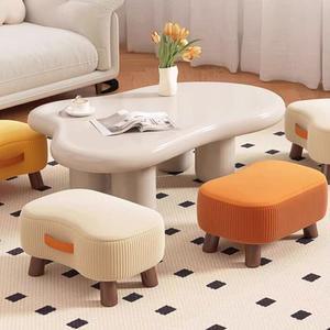 스위트 피넛 트렌디 로우 미니 스툴 모던 감성 인테리어 다용도 라운드 공간 의자