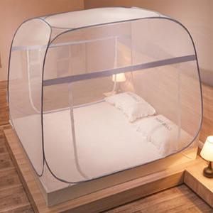 반디비 침대 원터치 모기장 텐트 사각 접이식 BM18 전면 그물망 해충방지