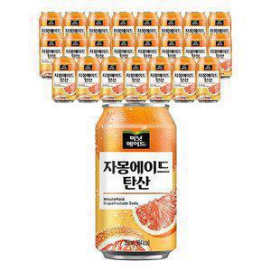 미닛메이드 자몽에이드 탄산 CAN, 355ml, 24개