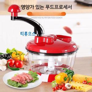 만능 야채 마늘 이유식 다지기 2L 대형 라지 고기 차퍼 수동 믹서기 티류으스