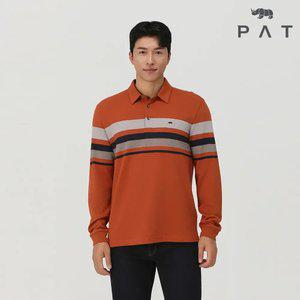 [PAT 남성] 캐주얼 스트라이프 카라 티셔츠_1J55101