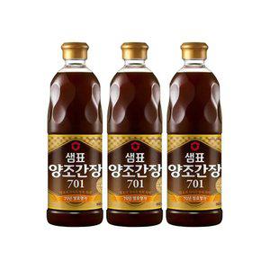 [내일도착] 샘표 양조간장 701 860ml x 3개 기획세트