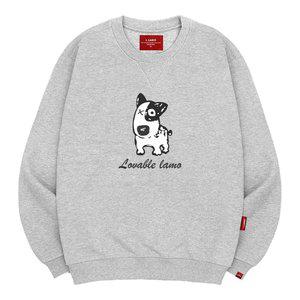 엘라모 3M 러버블도그 맨투맨 남녀공용 빅사이즈 S~4XL