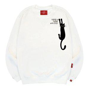 엘라모 3M 검은고양이 맨투맨 남녀공용 빅사이즈 S~4XL