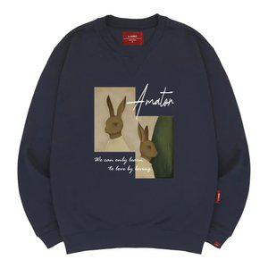 엘라모 3M 래빗러브 맨투맨 남녀공용 빅사이즈 S~4XL