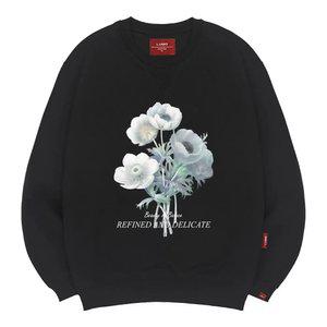 엘라모 3M 뷰티플라워 맨투맨 남녀공용 빅사이즈 S~4XL