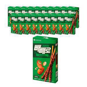 롯데웰푸드 빼빼로 아몬드, 37g, 20개
