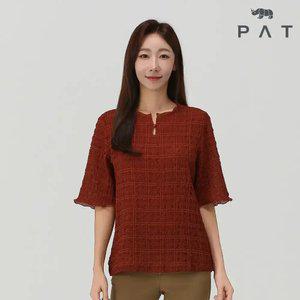 [PAT 여성] 주름 반팔 블라우스_1J62501